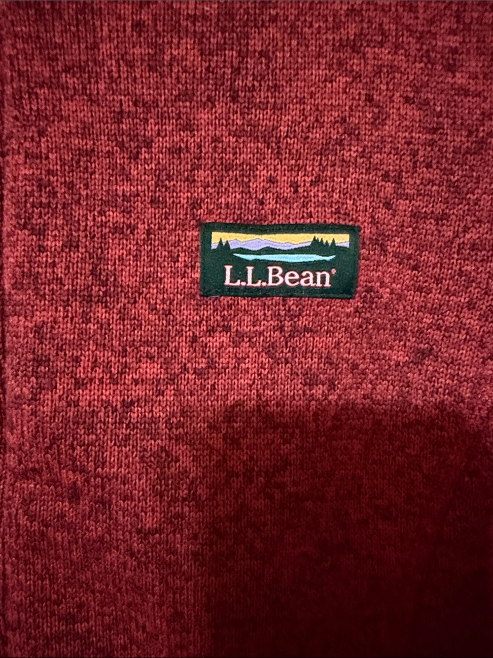 L.L. Bean Rust Heather Full-Zip Jacket - Picture 2 of 6